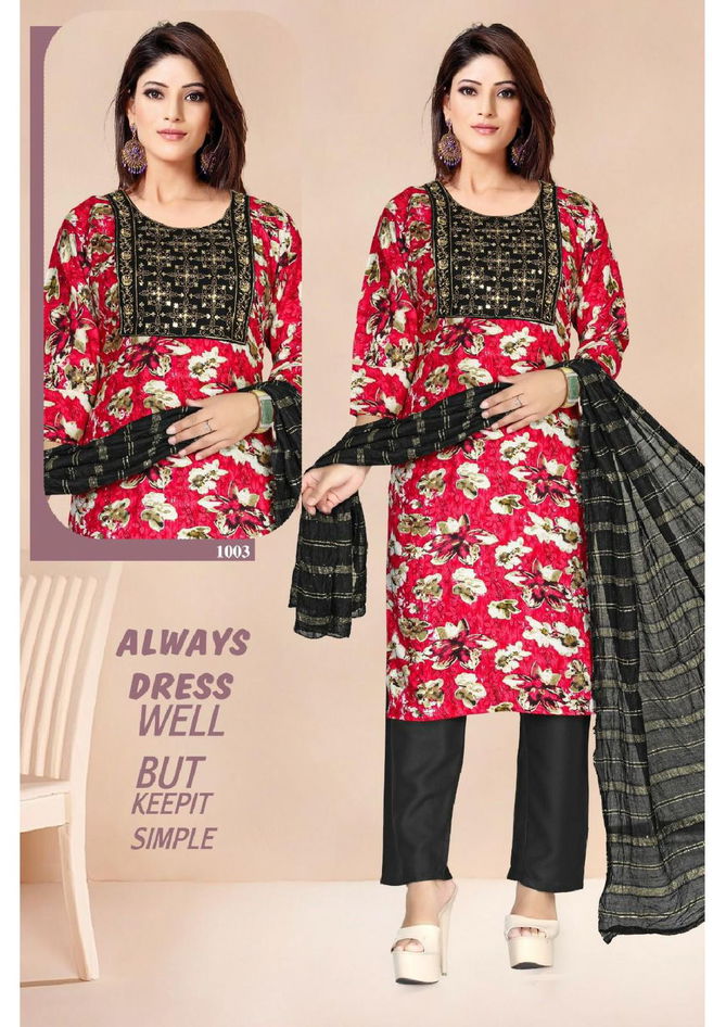 Princess Vol 2 By Trendy Rayon Foil Printed Kurti With Bottom Dupatta Wholesale Shop In Surat
